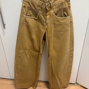 Zara Tan Flare & Wide Leg Jeans